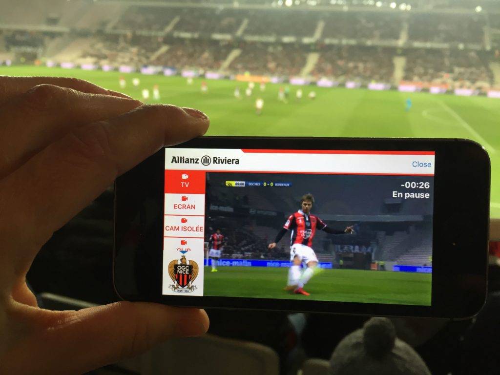 VOGO SPORT dans l'application de l'ALLIANZ RIVIERA