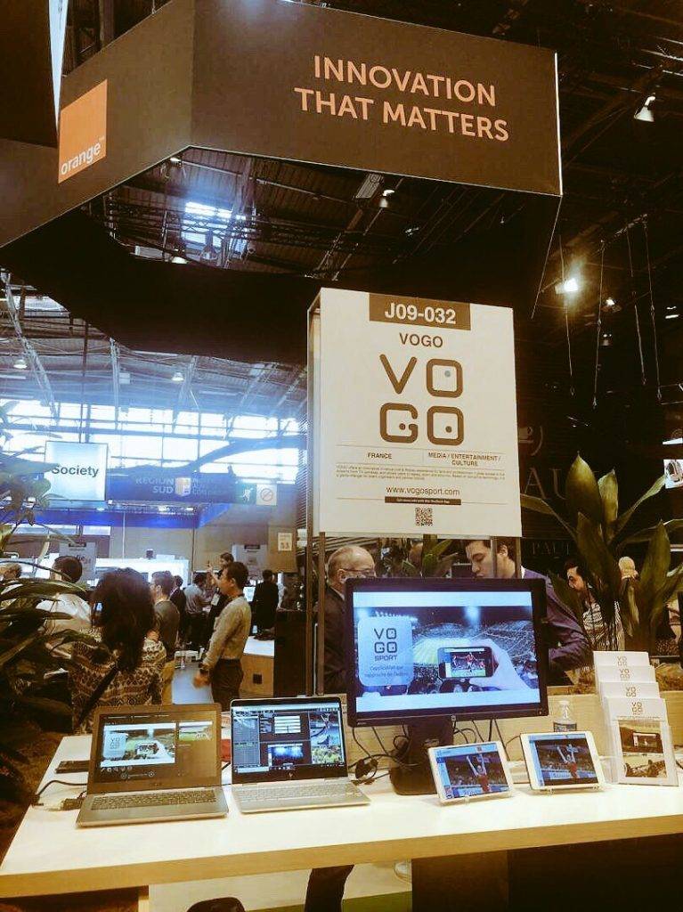 ORANGE LAB VOGO SPORT booth, Viva tech Paris 2018