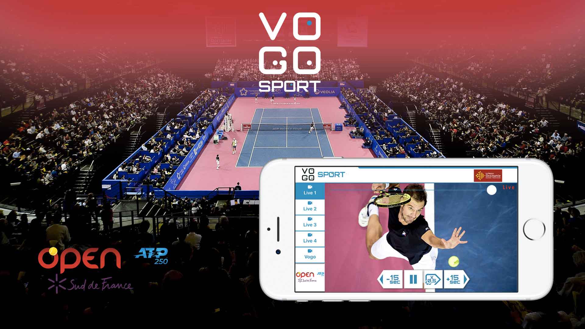 Game, Set and Match…Live and Instant replay at “Open Sud de France 2020”!