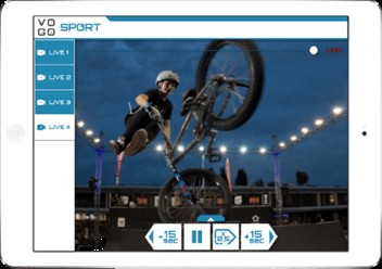 The Live and Replay app of VOGOSPORT used by the FISE.